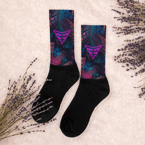 Fearless Fame Summer Lights | Blue Logo Socks