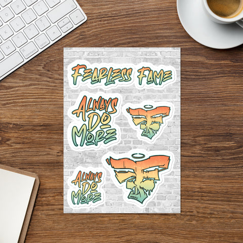 Fearless Fame Graffiti Sticker Sheet