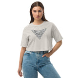 Fearless Fame Ghost Doodle Crop Top