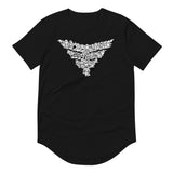 Fearless Fame Ghost Doodle Curved Hem T-Shirt