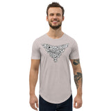 Fearless Fame Ghost Doodle Curved Hem T-Shirt