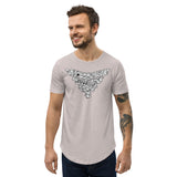 Fearless Fame Ghost Doodle Curved Hem T-Shirt