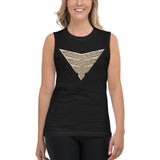 Fearless Fame Women's Rose Golden Muscle Shirt