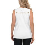Fearless Fame Women's Rose Golden Muscle Shirt