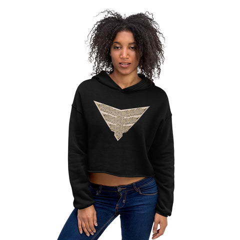 Fearless Fame Women's Rose Golden Crop Hoodie