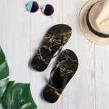 Fearless Fame Marble | Black Flip-Flops
