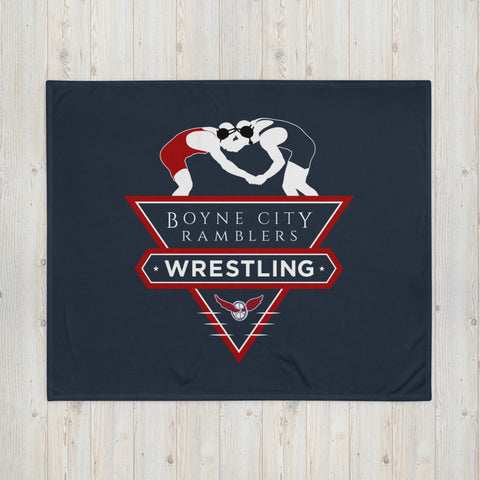 BC Wrestling Throw Blanket
