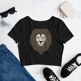 Fearless Fame Geometric | Lion Women’s Crop Tee