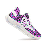 Leopard Low Top Mesh Sneakers