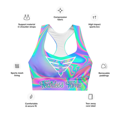 Fearless Fame Psychedelic Sports Bra