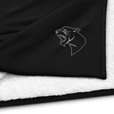 Panthers Logo Sherpa Blanket