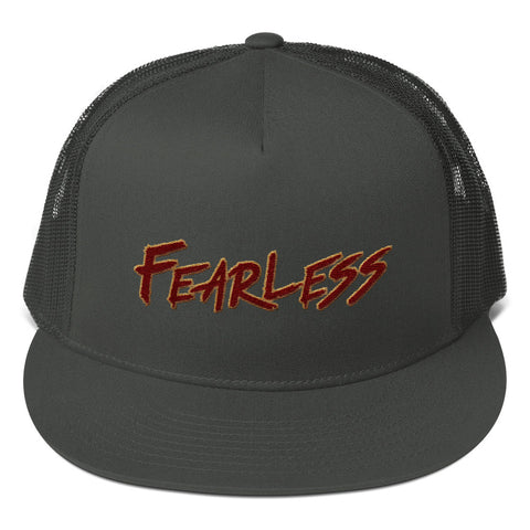 Team Fearless | Maroon & Gold Mesh Snapback