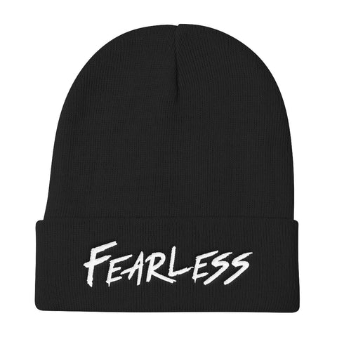 Team Fearless | Black & White Beanie