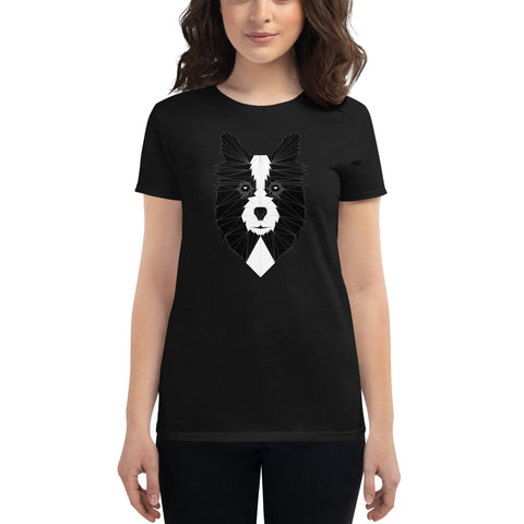Fearless Fame Geometric | Border Collie Women's T-Shirt